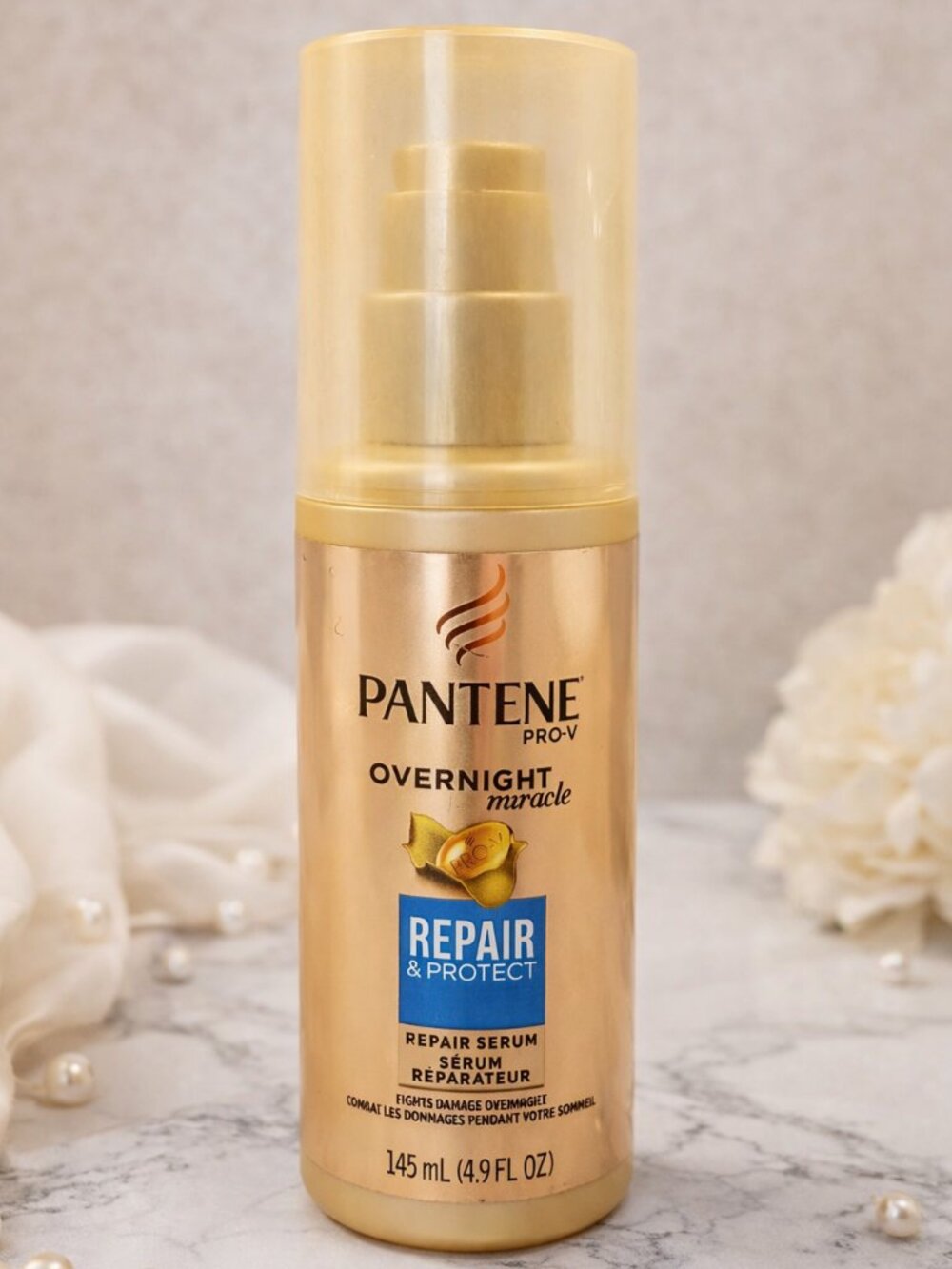 Pantene Pro-V Repair & Protect Overnight Miracle Repair Serum, NEW, 4.9 ounces